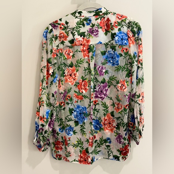 ✨ ALICE + OLIVIA Sheila Gardenia Blouson Sleeve Blouse 🌸 - Picture 5 of 16